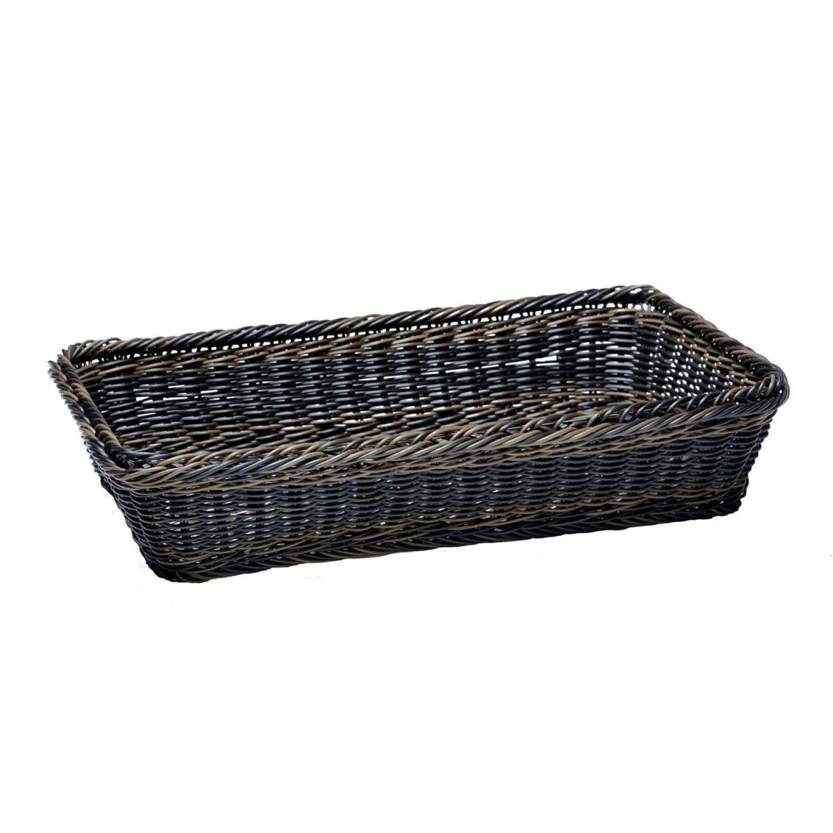 APS GN 1/1 Korb GN-LINE, Polypropylen GN 1/1, 53x32.5x10 cm (LxBxH); schwarz; rechteckig
