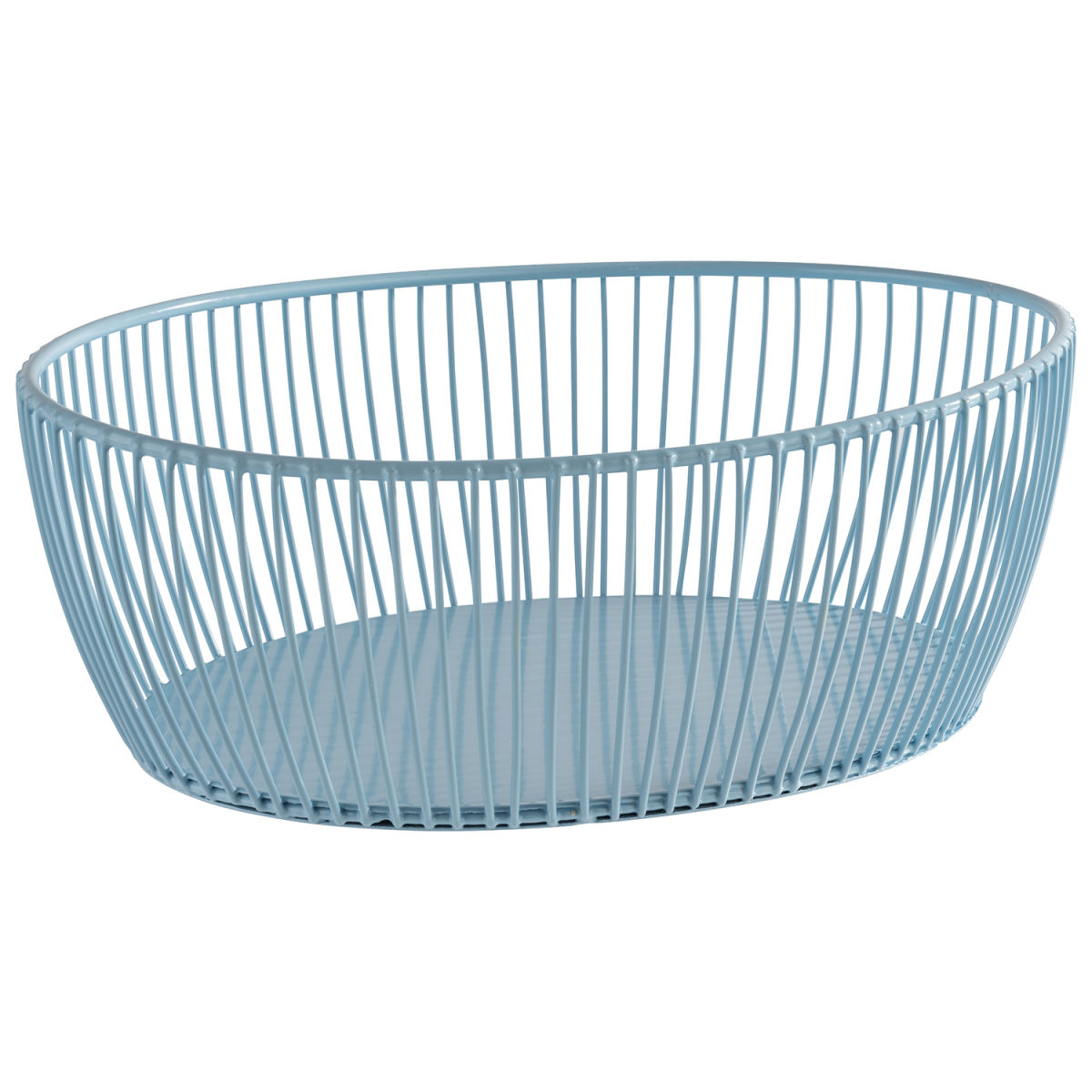 APS Korb SVART, Metall 24x19x8 cm (LxBxH); hellblau