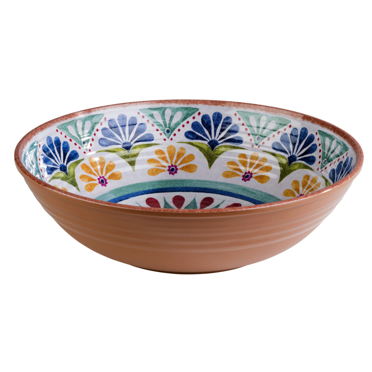APS Schale ARABESQUE, Melamin 3000 ml, 31x31x31x9 cm (LxBxØxH); beige/blau; rund