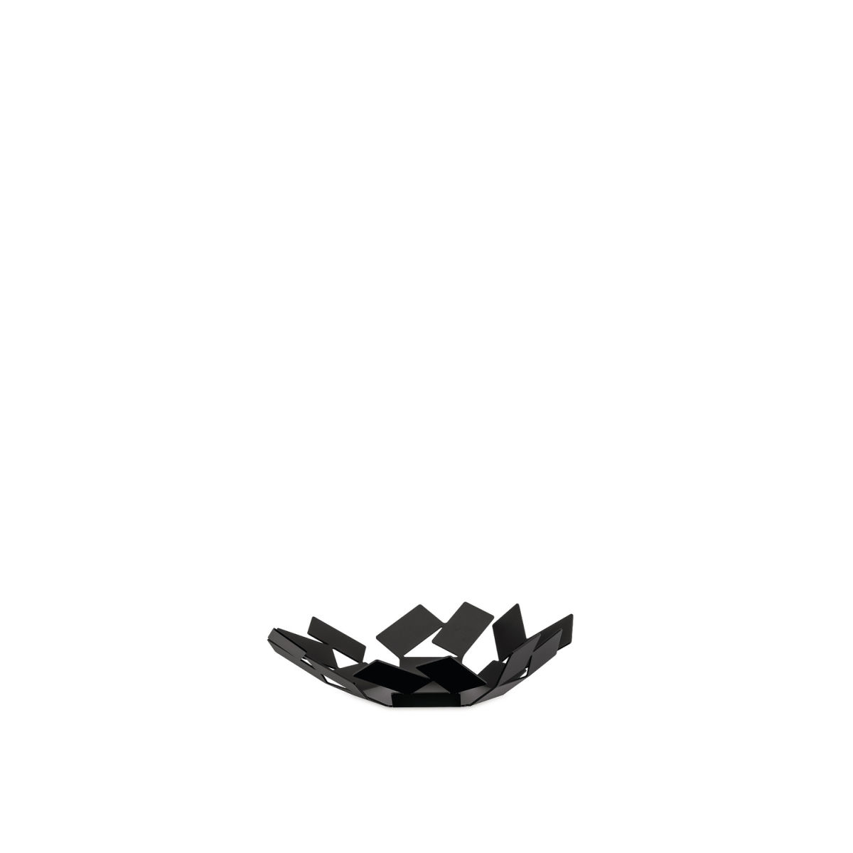 Alessi Korbschale La Stanza dello Scirocco; 24.5x23.2x6.2 cm (LxBxH); schwarz