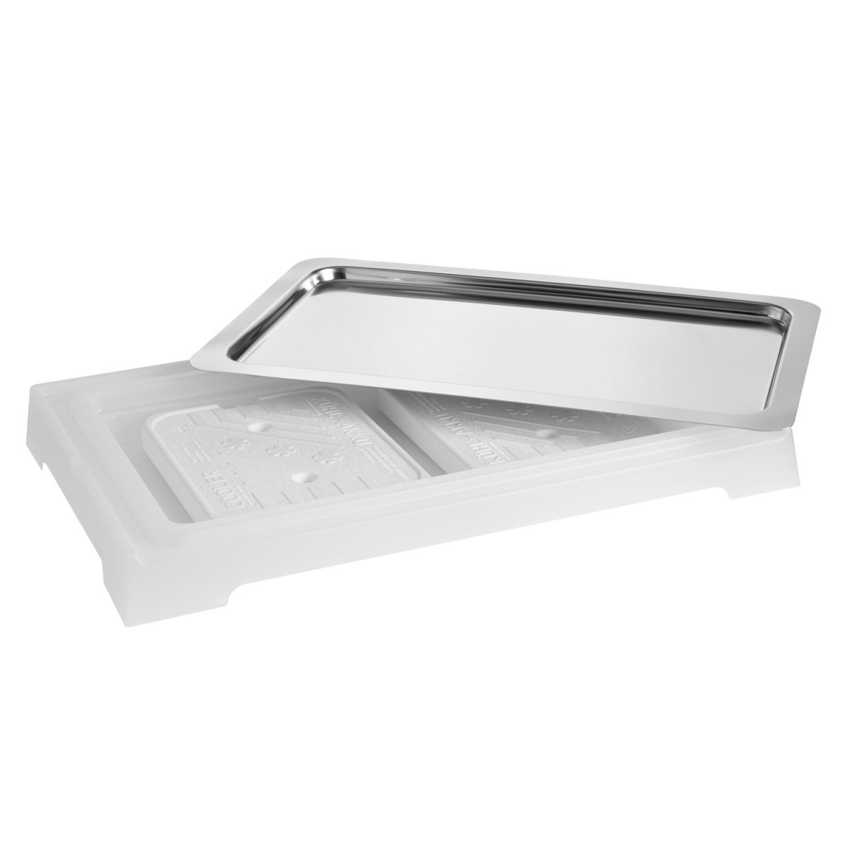 APS GN 1/1 Kühlbox TOP FRESH, inkl. 2 Kühlakkus 58.5x36.5x6x35 cm (LxBxHxT); weiß; rechteckig