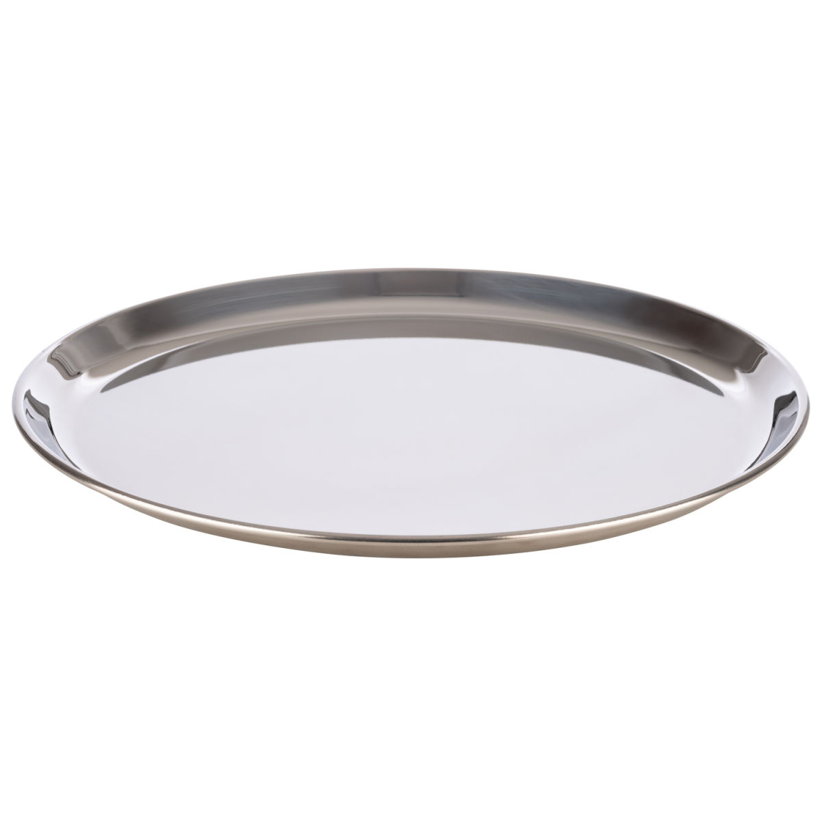APS Serviertablett KAFFEEHAUS, Edelstahl, rund, hochglanz 27x27x1.5 cm (LxBxH); silber; rund