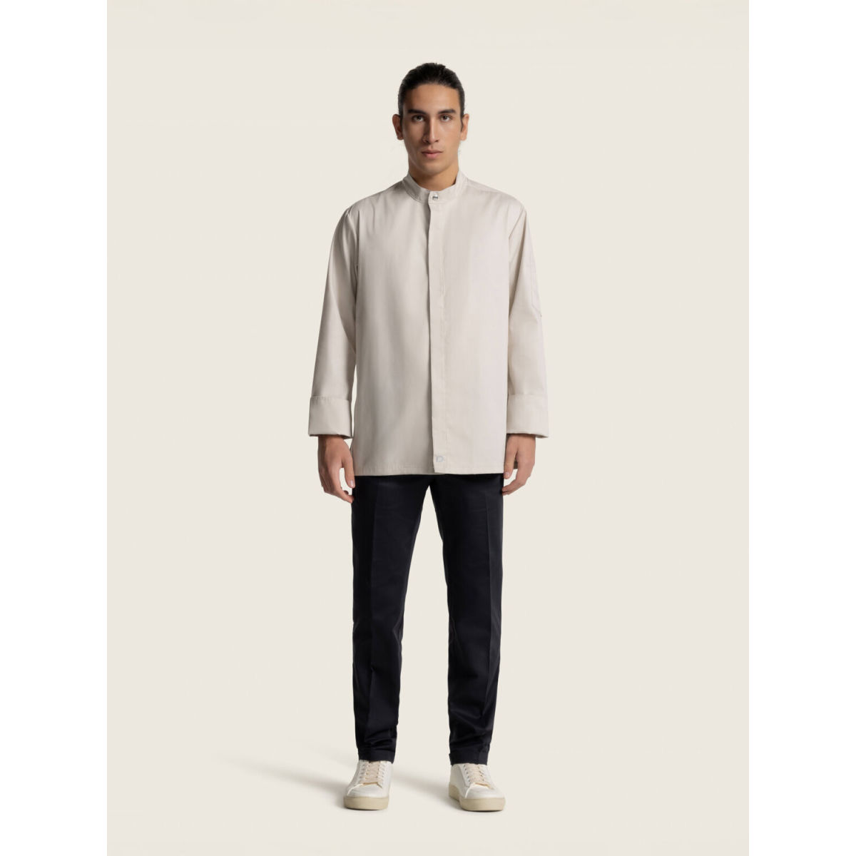 KAYA&KATO Kochjacke langarm ROVATO Kleidergröße XS; beige