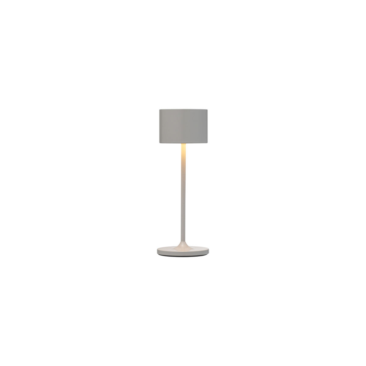 blomus Mobile LED Leuchte -FAROL Mini- 7x7x7x19.5 cm (LxBxØxH); hellgrau