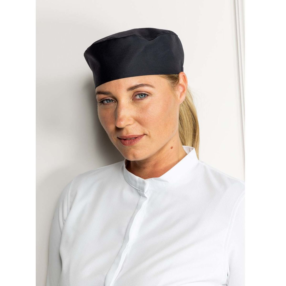 Le Nouveau Chef Kochmütze Fez ladies Kleidergröße One Size; schwarz