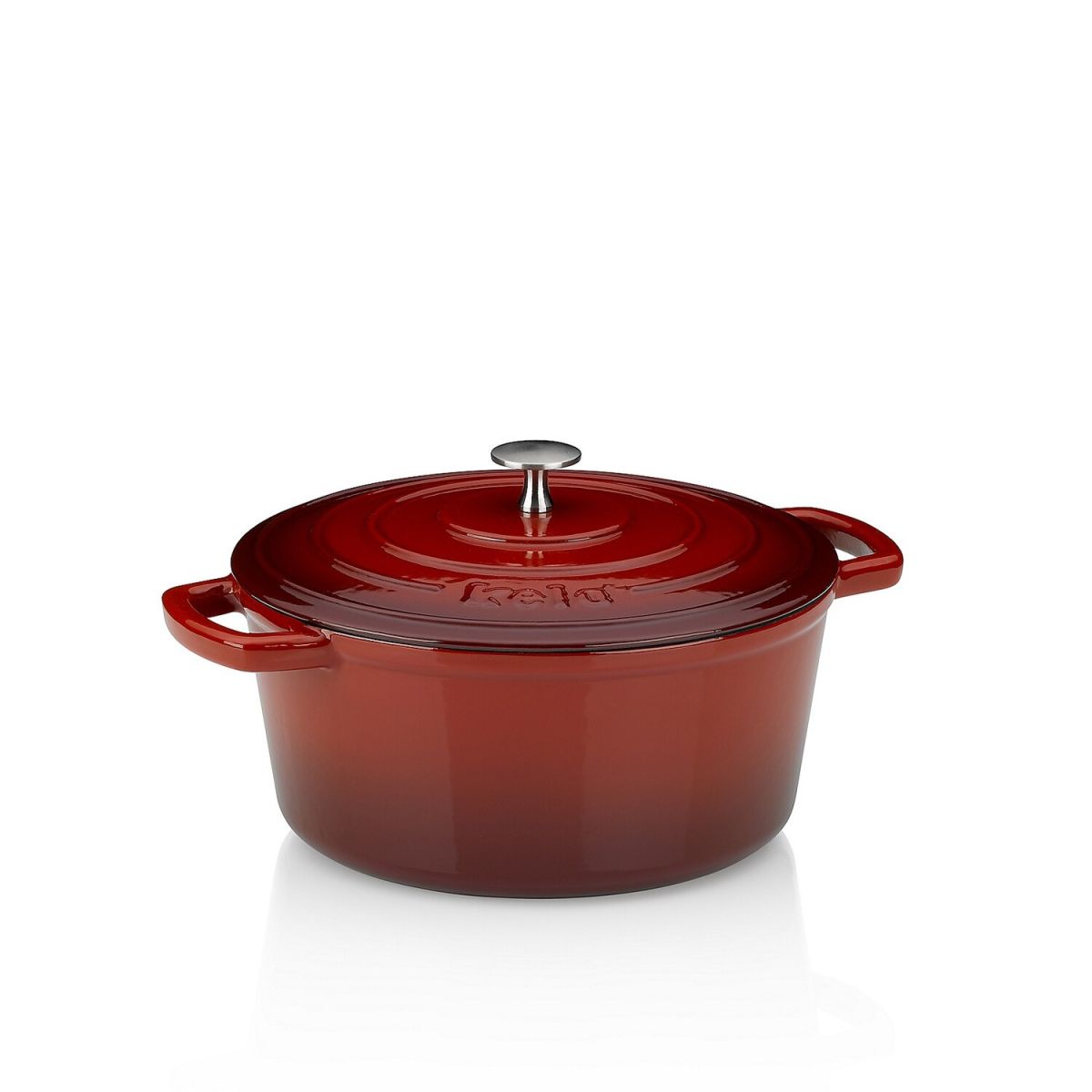 kela Bräter Calido Gusseisen Rund 4.6 l, 26x12 cm (ØxH); rot; rund