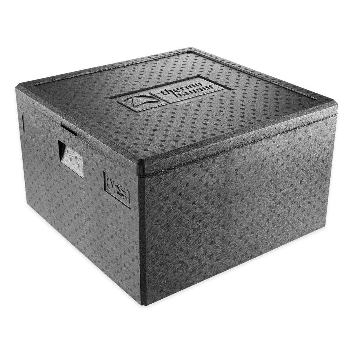 thermohauser thermohauser EPP-Thermobox Pizza Maxi, mit Deckel, 59,5 x 59,5 x 36,0 cm 86 l, 59.5x59.5x36 cm (LxBxH); schwarz