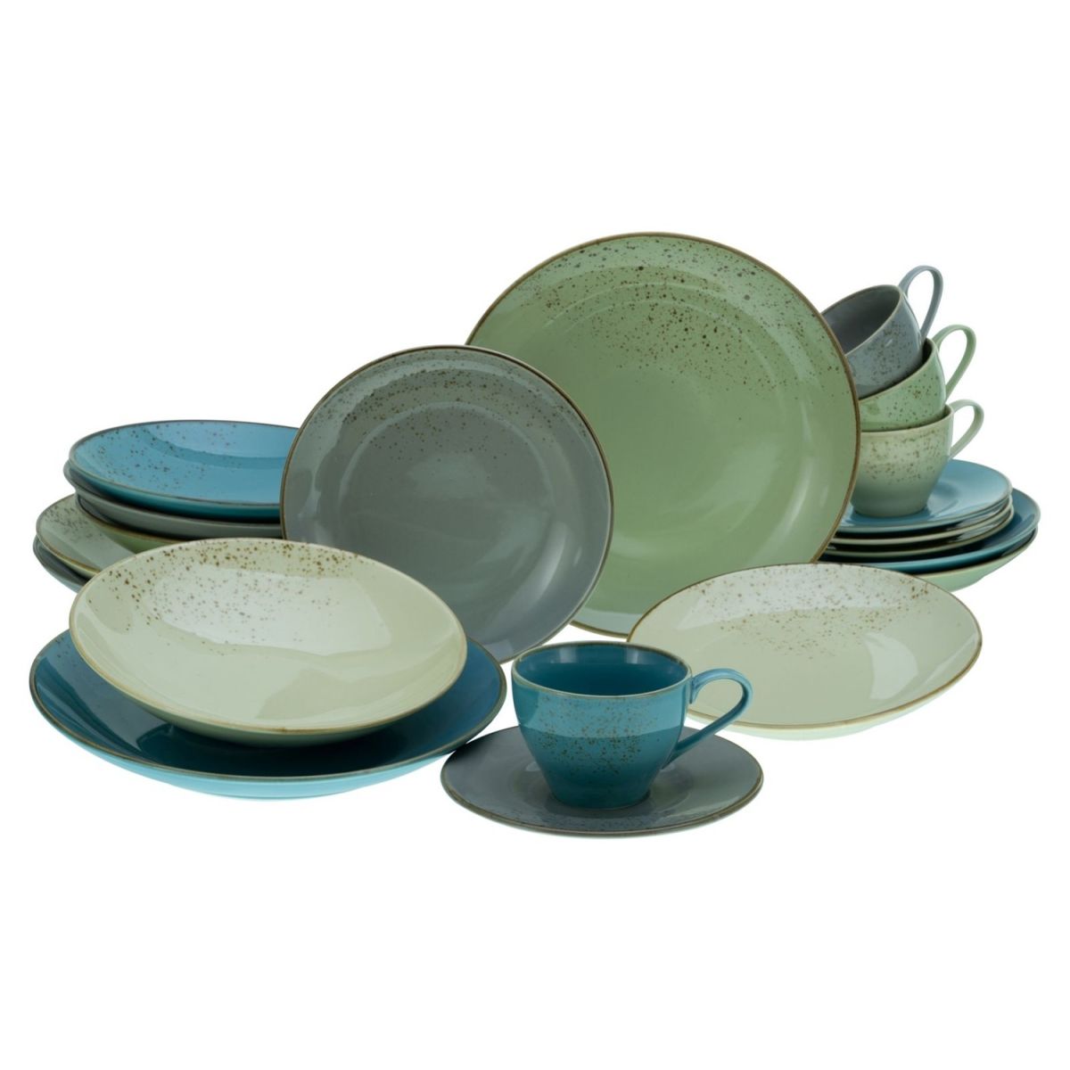CreaTable Nature Collection Bunt - Kombiservice 20-tlg mehrfarbig