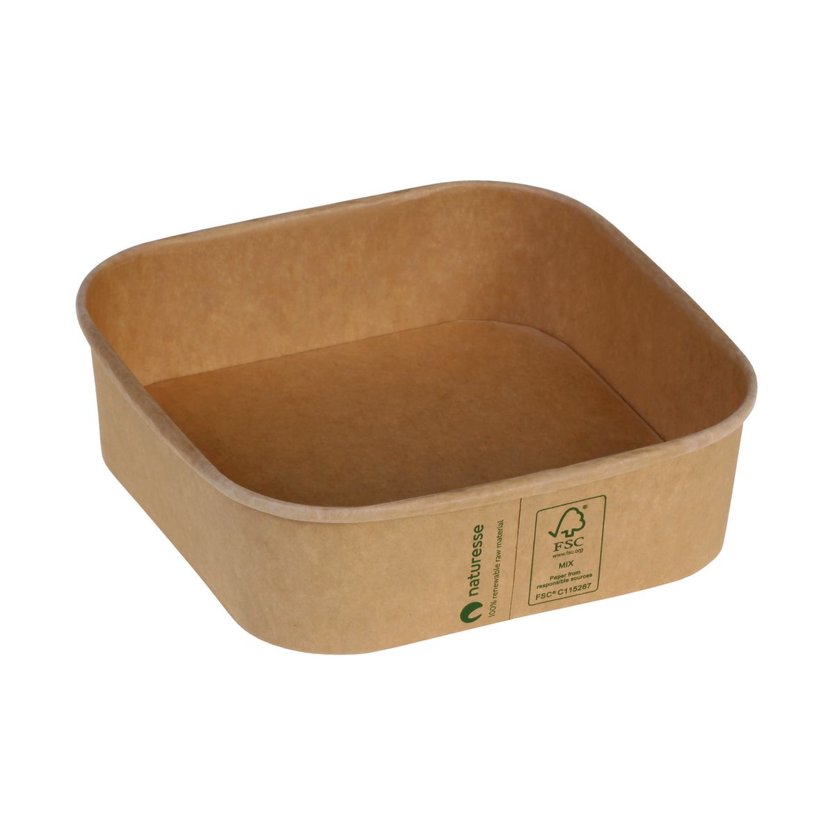 naturesse Schale Kraft - nicht Plastik-laminiert 1000 ml, 17x5 cm (BxH); braun; 300 Stück / Pack
