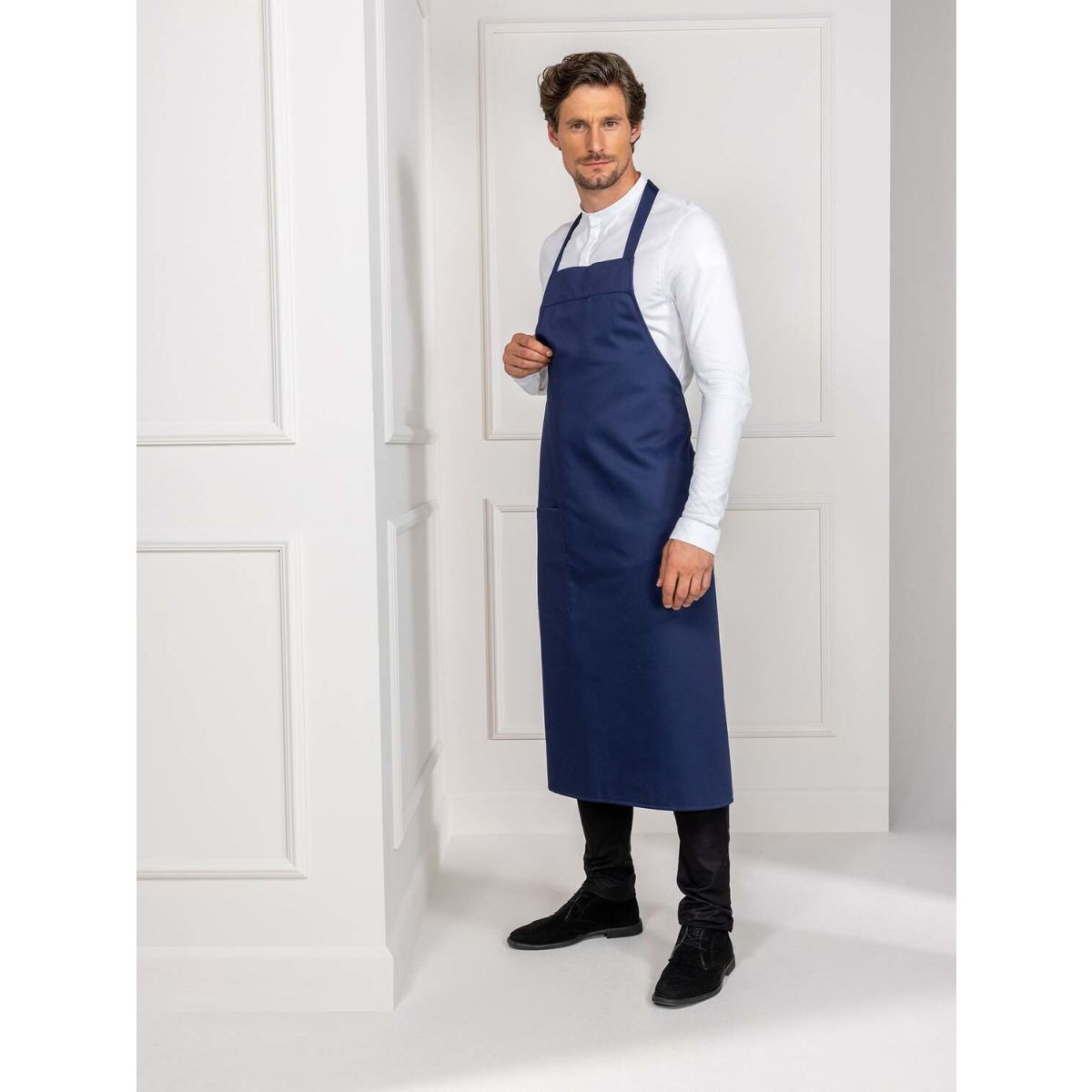 Le Nouveau Chef Kookschort Peter ; 100x110 cm (LxB); blauw