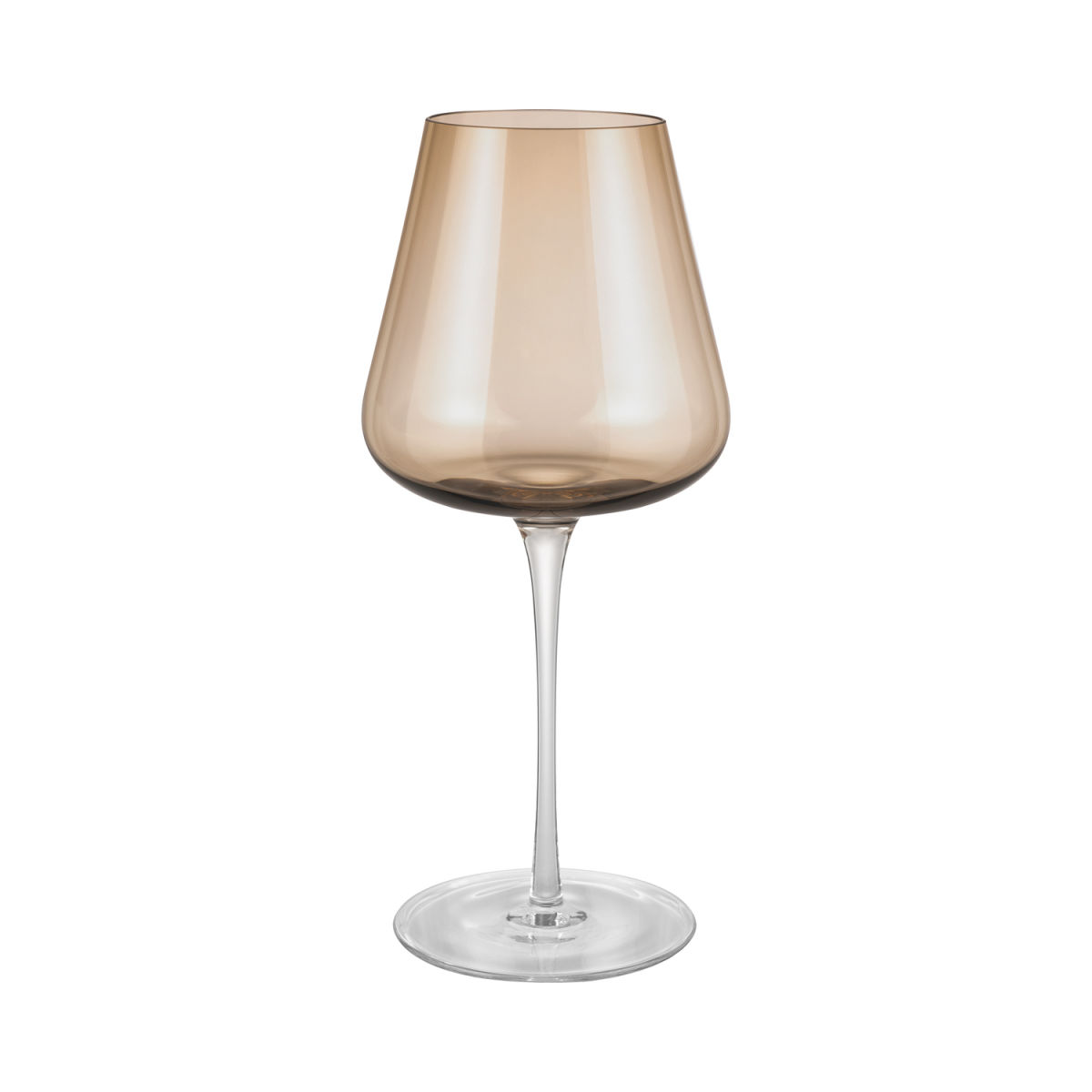 blomus Set 2 Rotweingläser -BELO- 600 ml, 11x11x24.5 cm (ØxØxH); braun/transparent