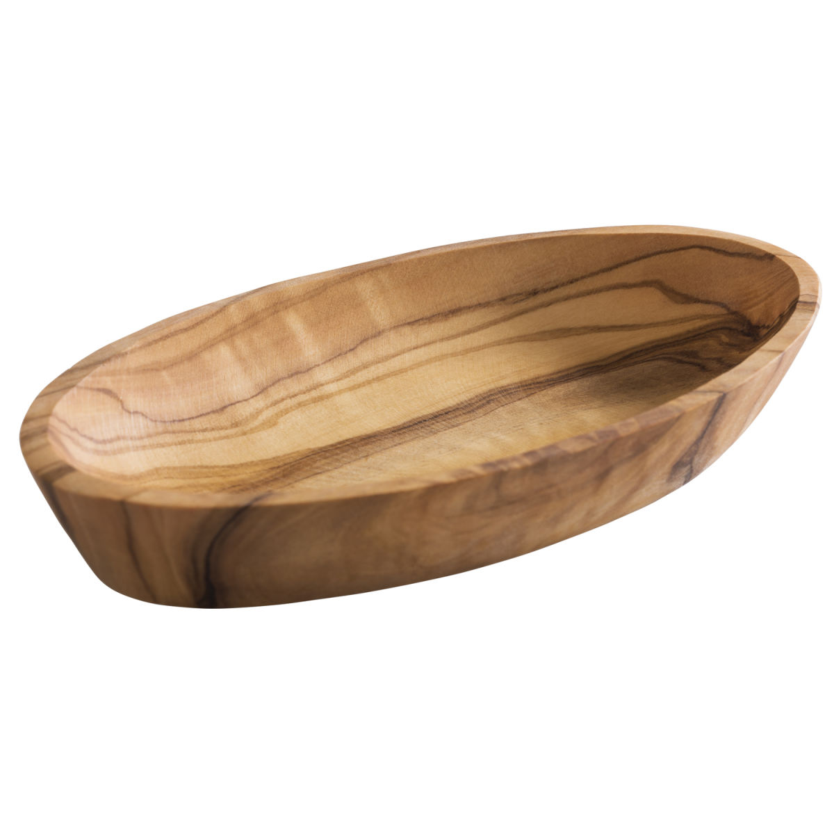 APS Schale OLIVE, Olivenholz, oval 100 ml, 16.5x9.5x2.5 cm (LxBxH); braun; rechteckig