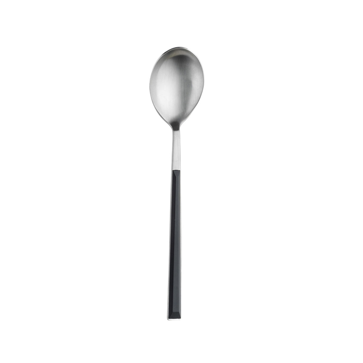 Pintinox Dessertlöffel SUSHI PRO Satin ABS Griff Schwarz 18 cm (L); schwarz; 12 Stück / Pack