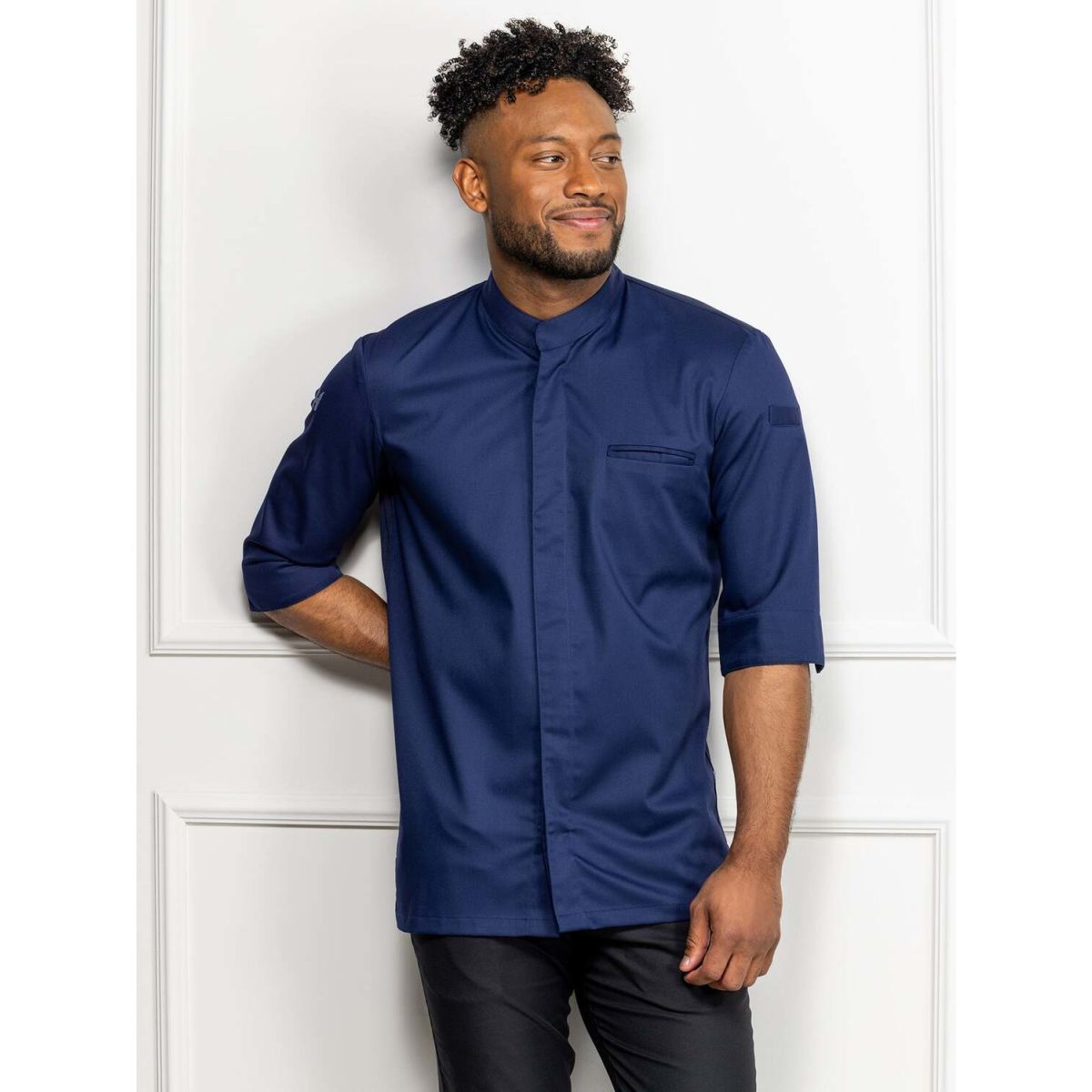 Le Nouveau Chef Kochjacke Fabian Kleidergröße S; blau