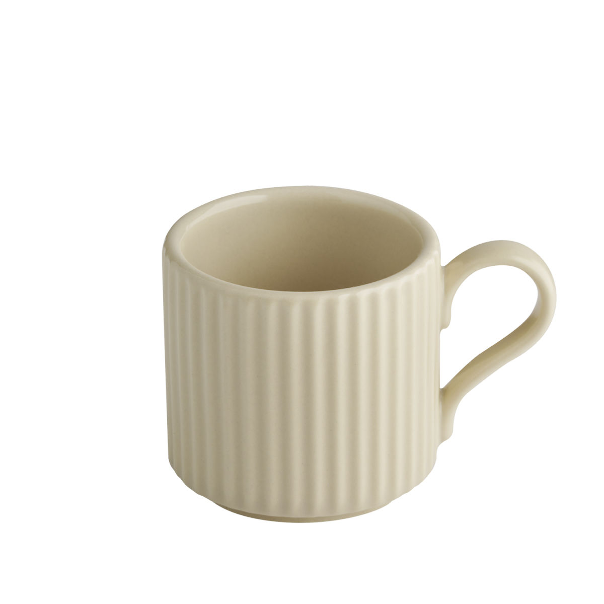 APS Espressotasse -THE GRID-; 80 ml, 6x6x6 cm (LxBxH); beige; 6 Stück / Pack