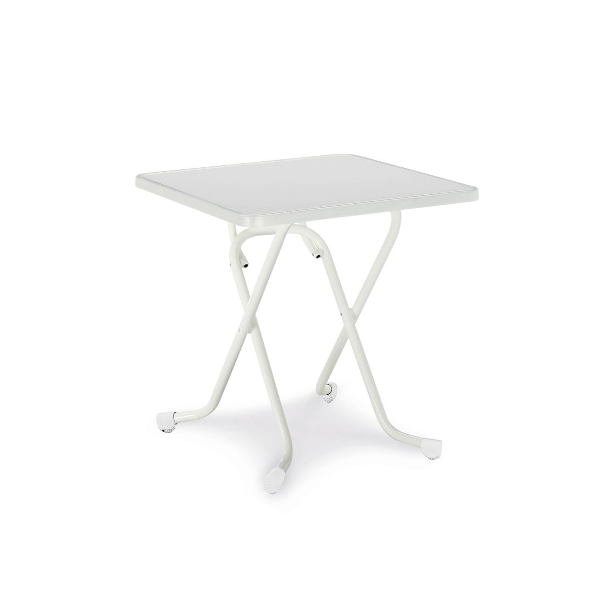Tavolo pieghevole rettangolare Barths; 67x67x73 cm (LxLxH); bianco; quadrata