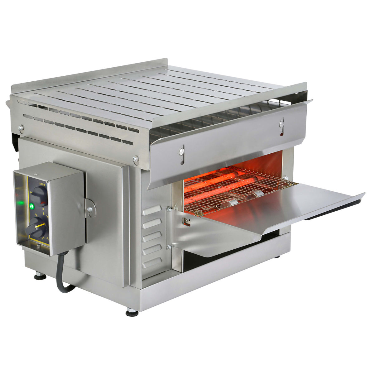 Neumärker Flammkuchenofen Tart Flambée 47x72x38.5 cm (BxTxH); silber