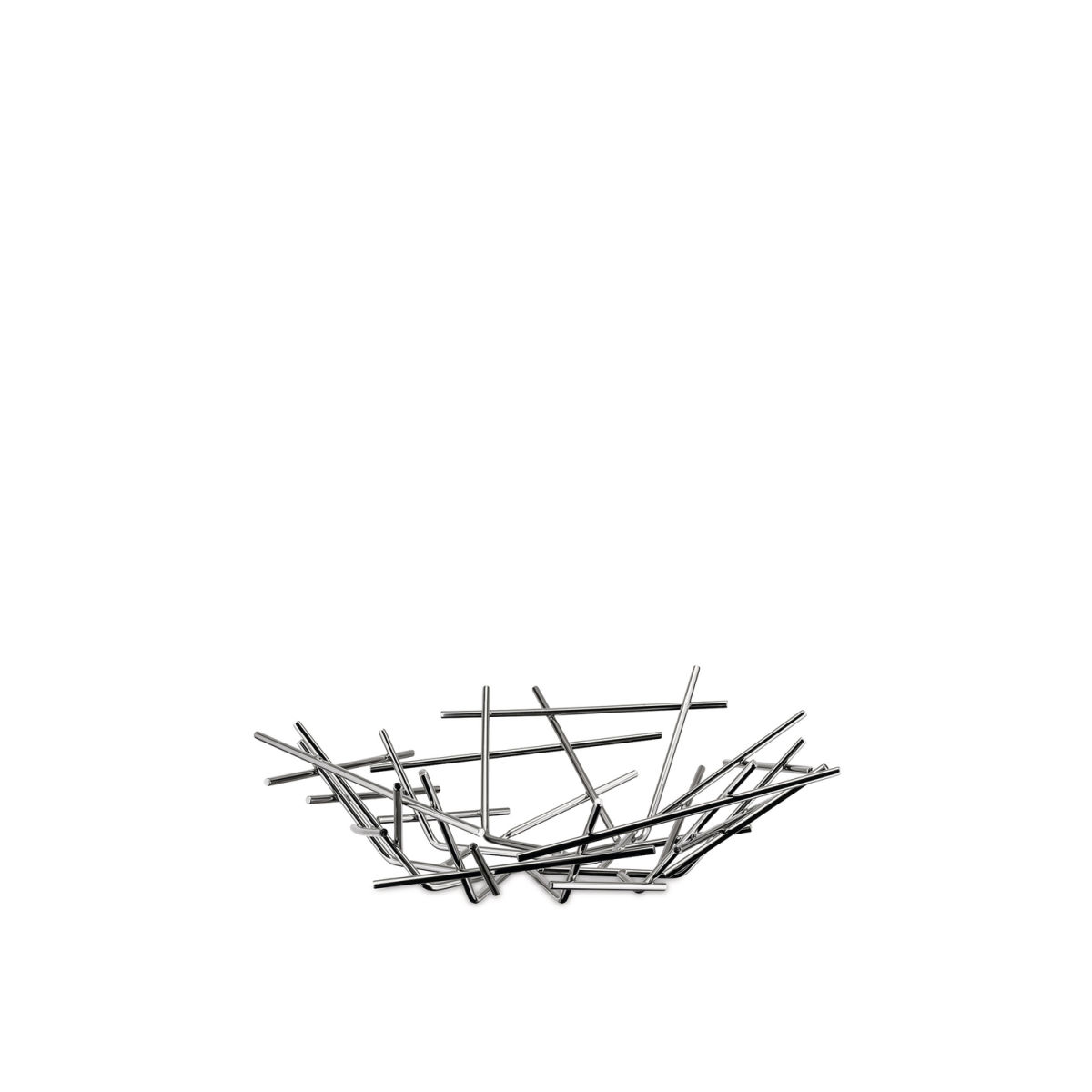 Alessi Korbschale Blow up ; 33x32x10.5 cm (LxBxH); silber