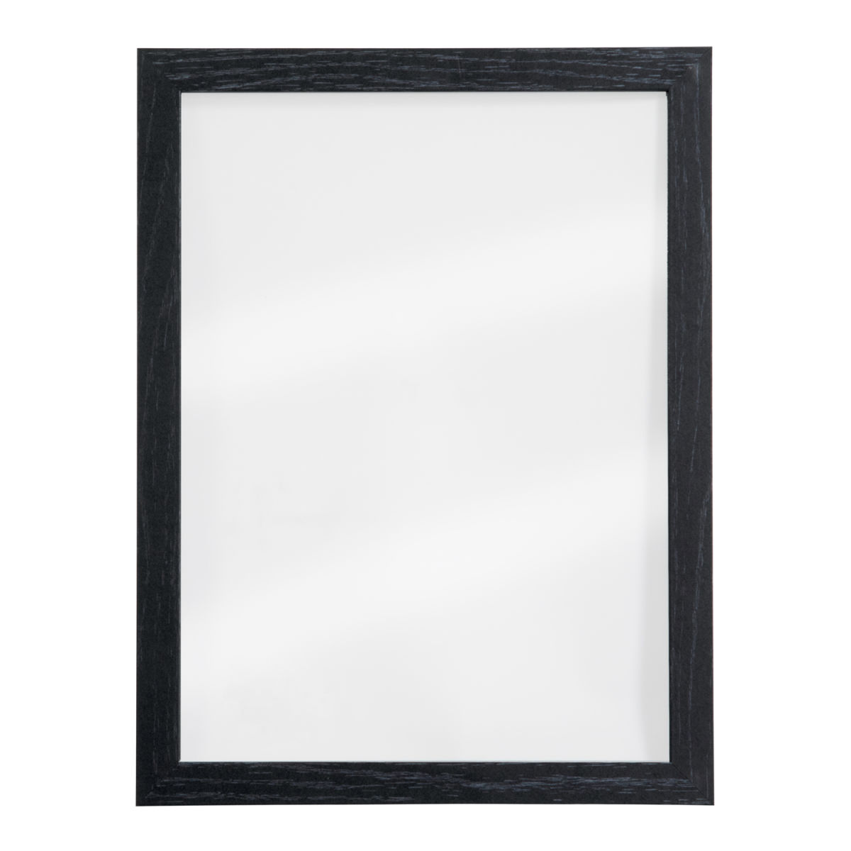 Lavagna da Parete Woody Trasparente - Legno finitura nera laccata - 2 Pennarelli a gesso (Nero e Bianco) e kit di montaggio inclusi - 30x40cm Securit; 30x40 cm (LxH); argento