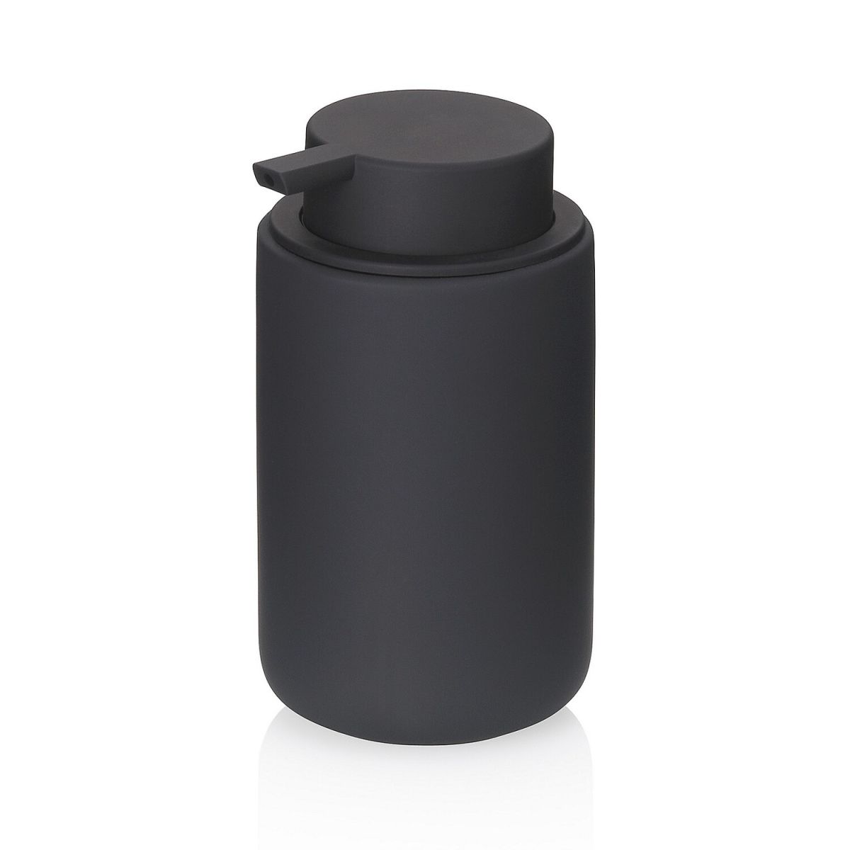 Dispenser per sapone Sana in ceramica kela; 14.5 cm (H); nero; rotonda