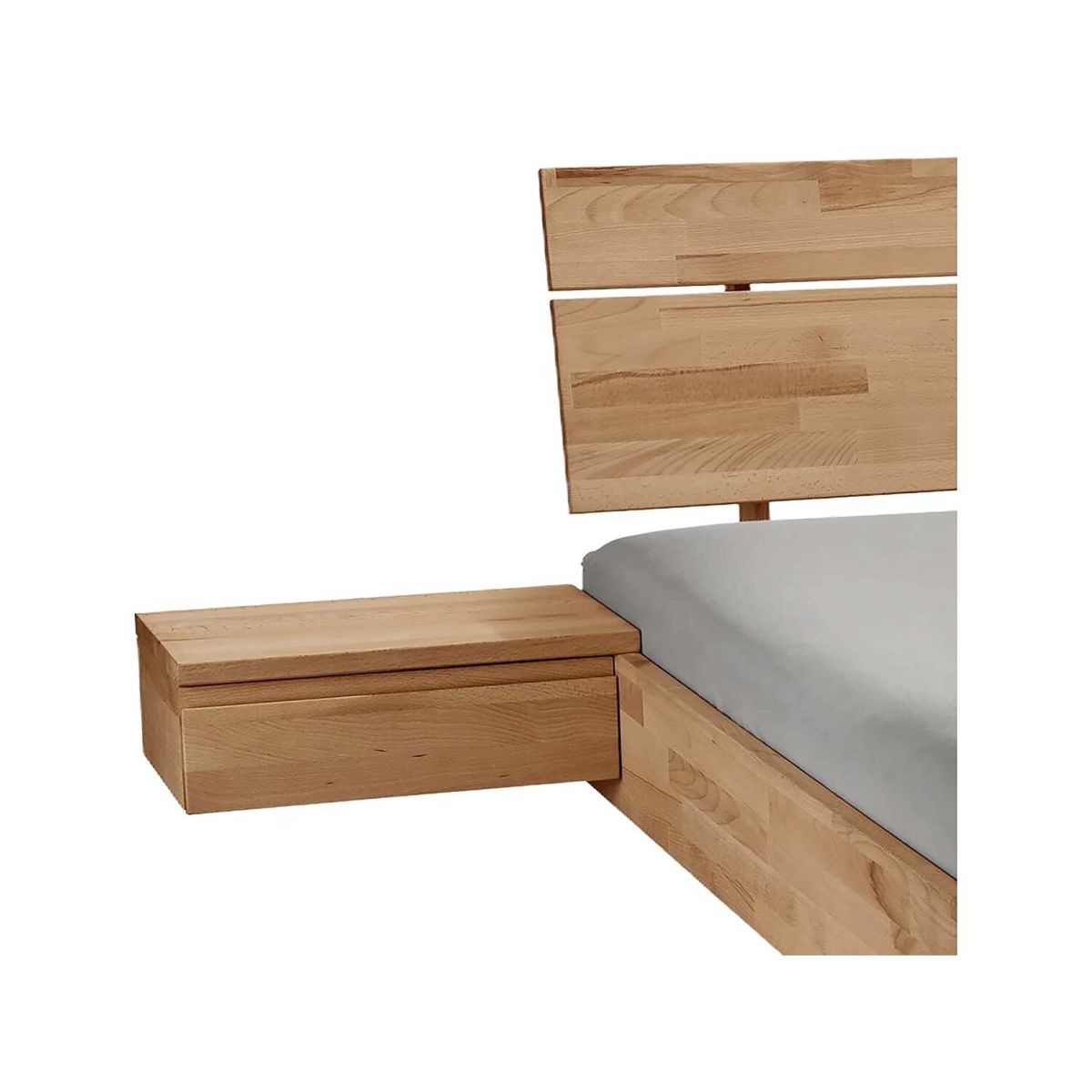TPT Nachttisch 'Dolle', links, Kernbuche 48x33 cm (BxT); natur