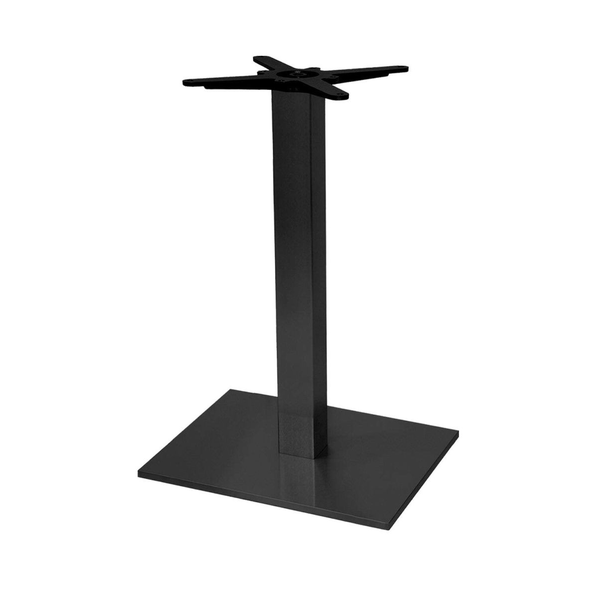 Base tavolo rettangolare Milan RestooTab; 42x60x73 cm (LxLxH); nero