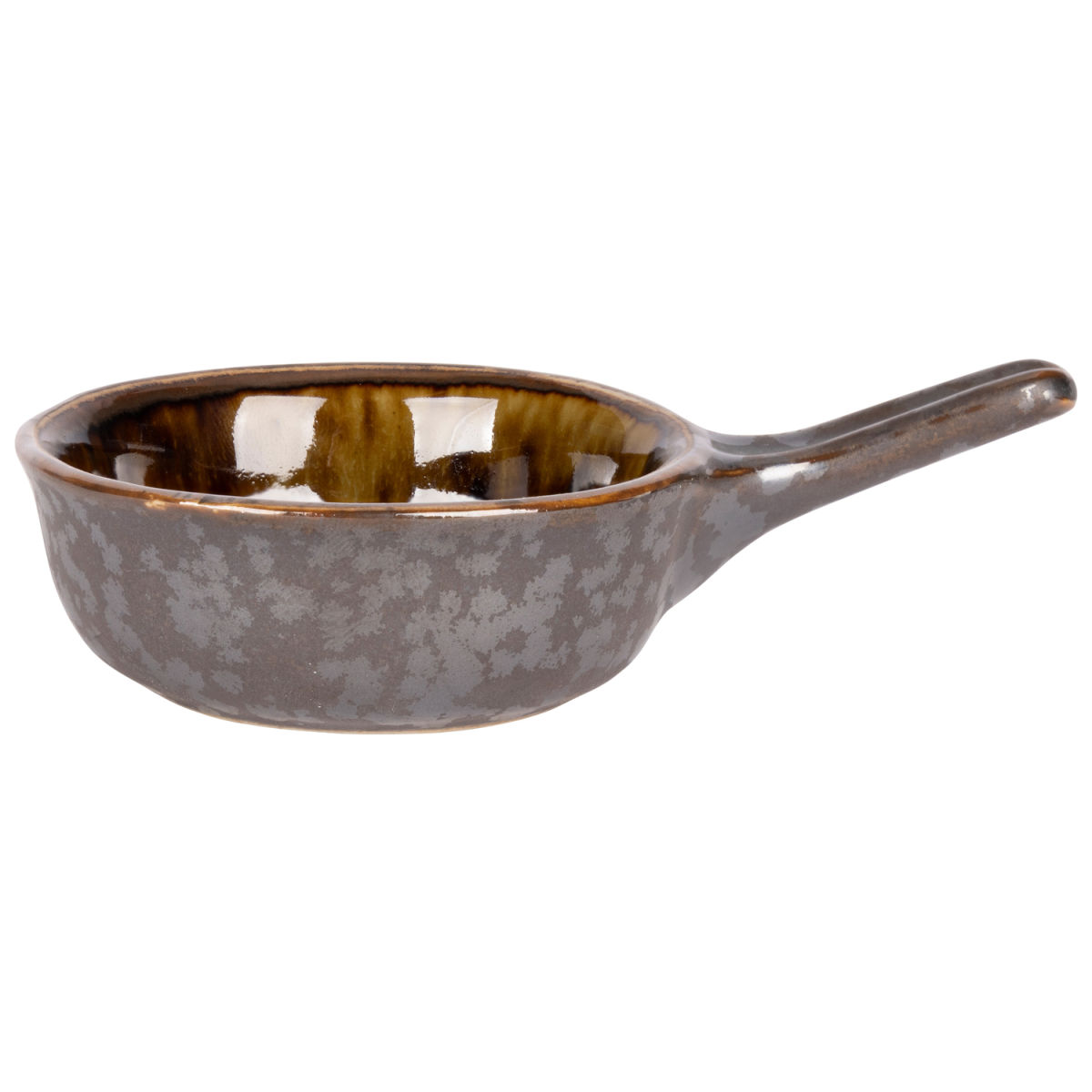Cosy & Trendy Elements Mineral Aperoschälchen mit Griff 37 ml, 9.5x6.3x3 cm (LxBxH); grün/anthrazit; 12 Stück / Pack