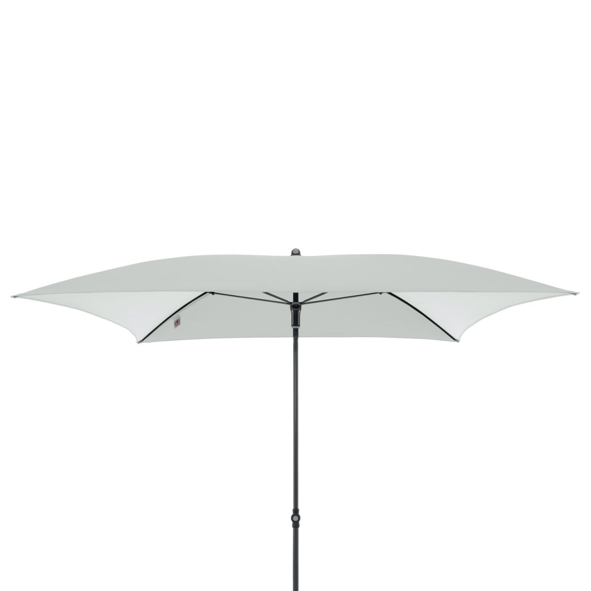 Doppler Gastro Sonnenschirm Waterproof Eckig; 202x202x267 cm (LxBxH); hellgrau