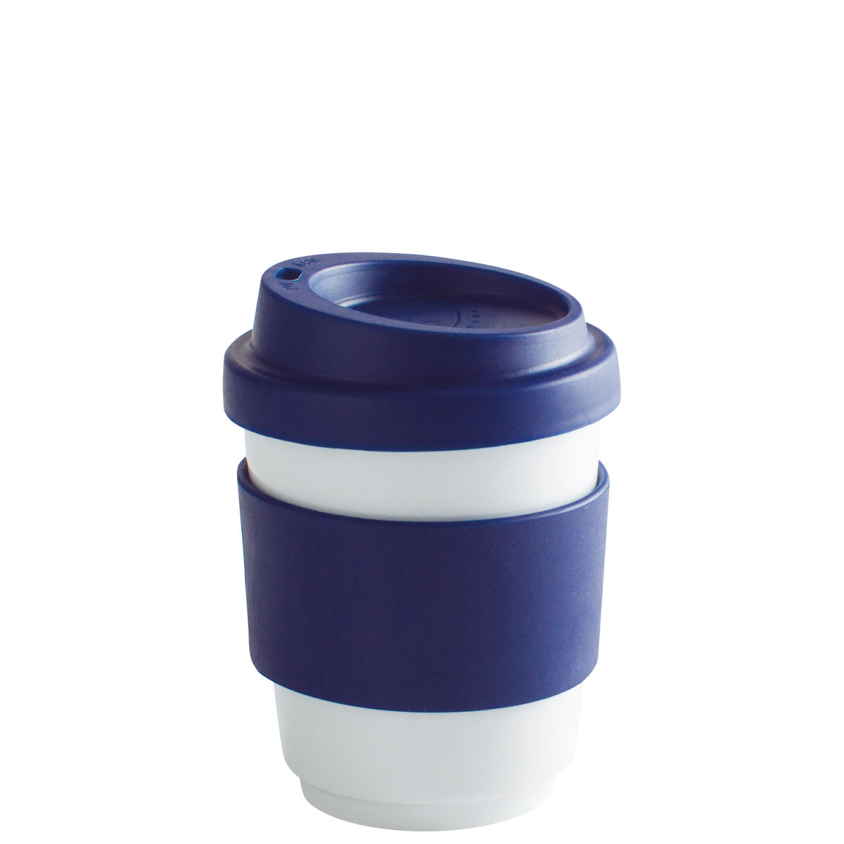 Kahla Becher + Trinkdeckel + Banderole fillit 270 ml, 8x9.5 cm (ØxH); dunkelblau; rund