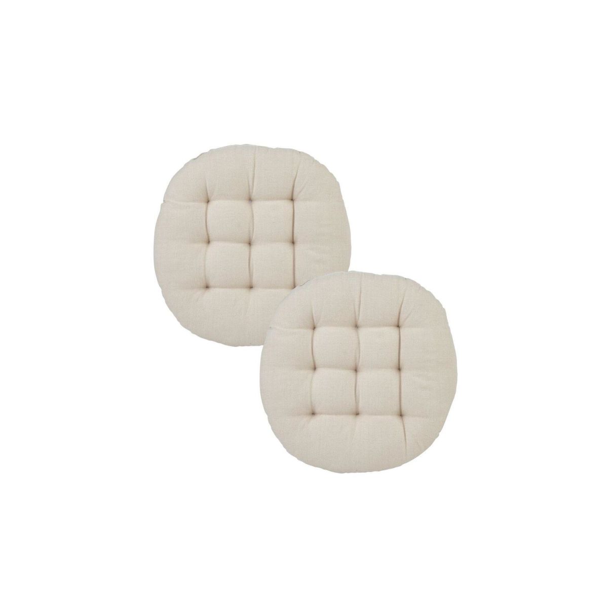 Svanefors Stuhlkissen Louie 2P rund 40x40 cm (BxL); beige; einfarbig; 2 Stück / Pack