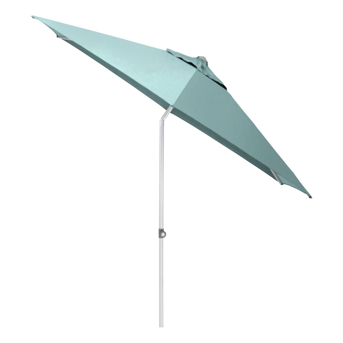 KETTLER Stockschirm rund EASY PUSH LX; 300x300x250 cm (LxBxH); salbei; Gestell silber; rund
