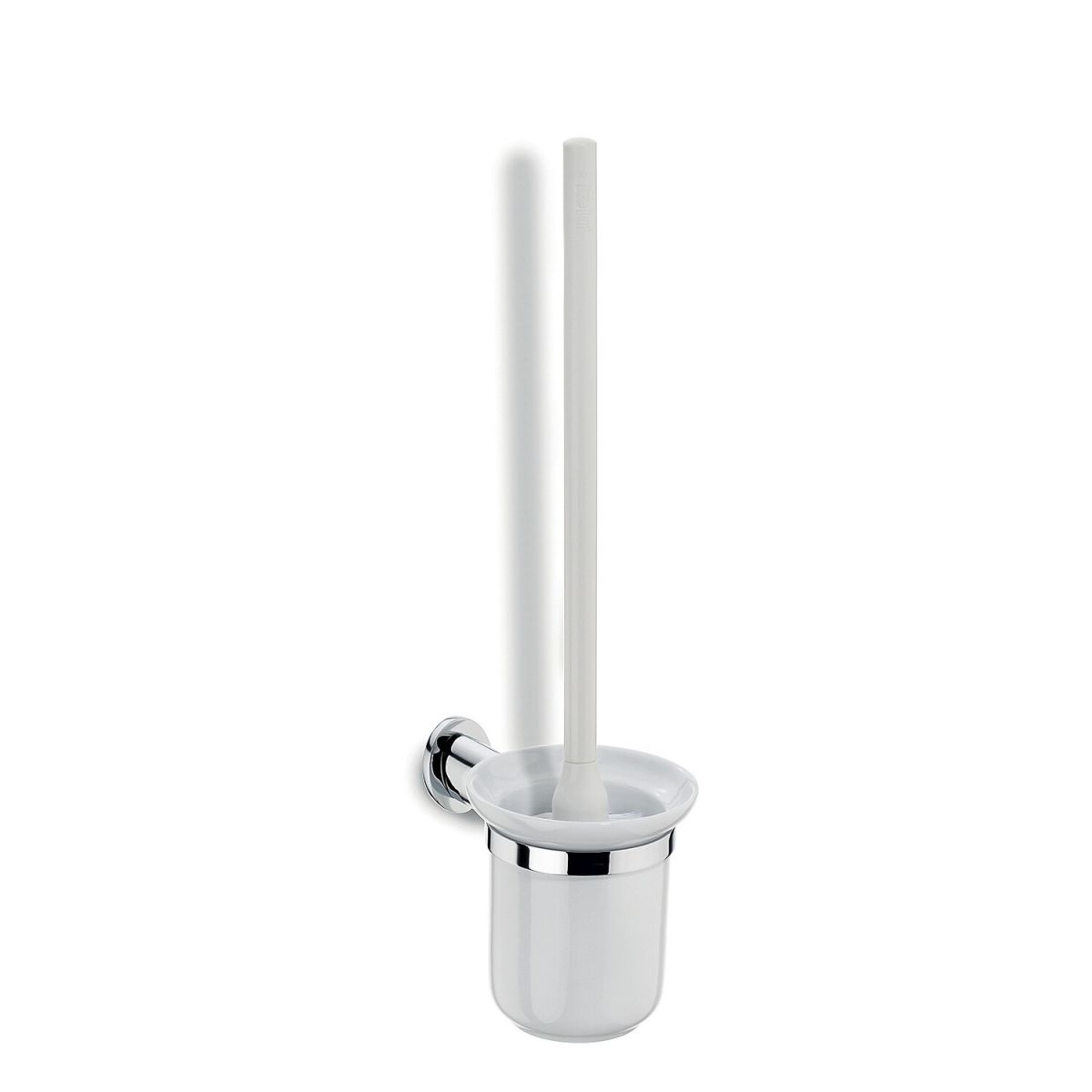 kela Toilettengarnitur Makira Messing 16.5x11x43 cm (LxBxH); weiß