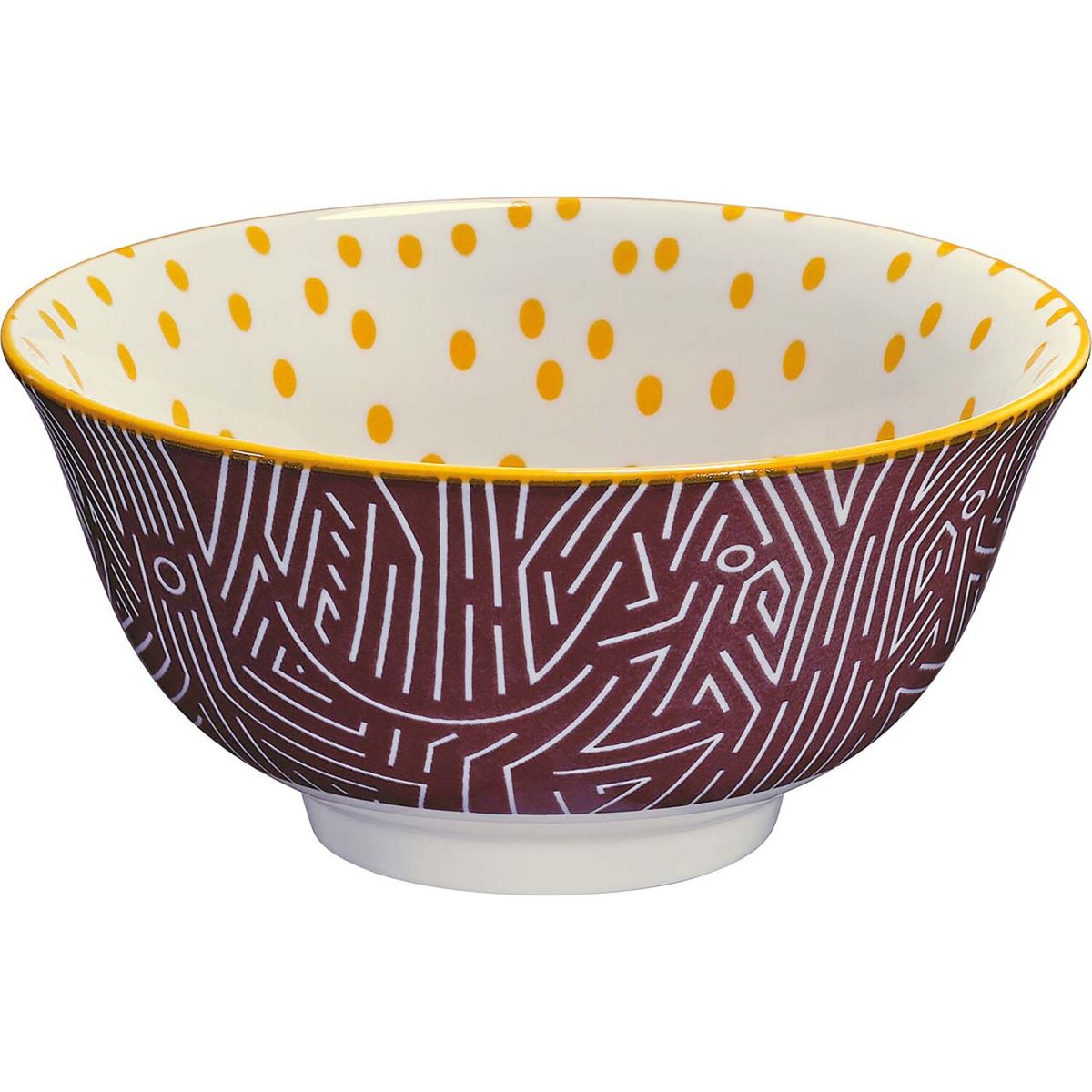 cilio Schüssel 'Linien' aus Porzellan, ø 15,5 cm; 500 ml, 15.5x7 cm (ØxH); mehrfarbig