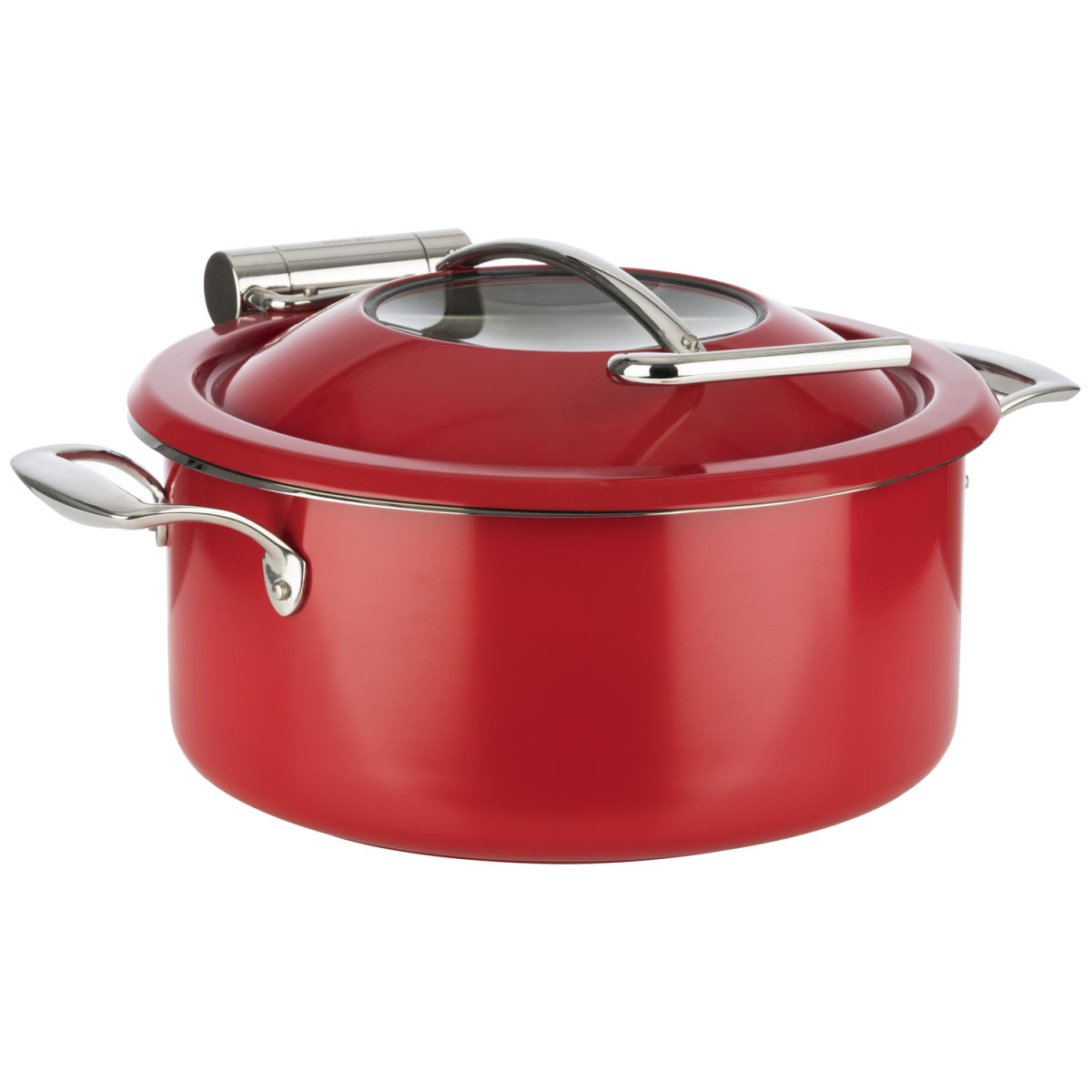 APS Chafing Dish 4-teilig 4 l, 17.5x30.5 cm (HxØ); rot; rechteckig