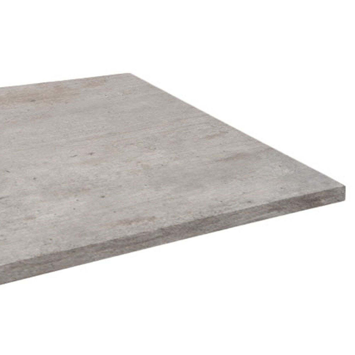 Piano tavolo rettangolare, laminato marmo RestooTab; 160x80 cm (LxL); grigio/cemento; rettangolare