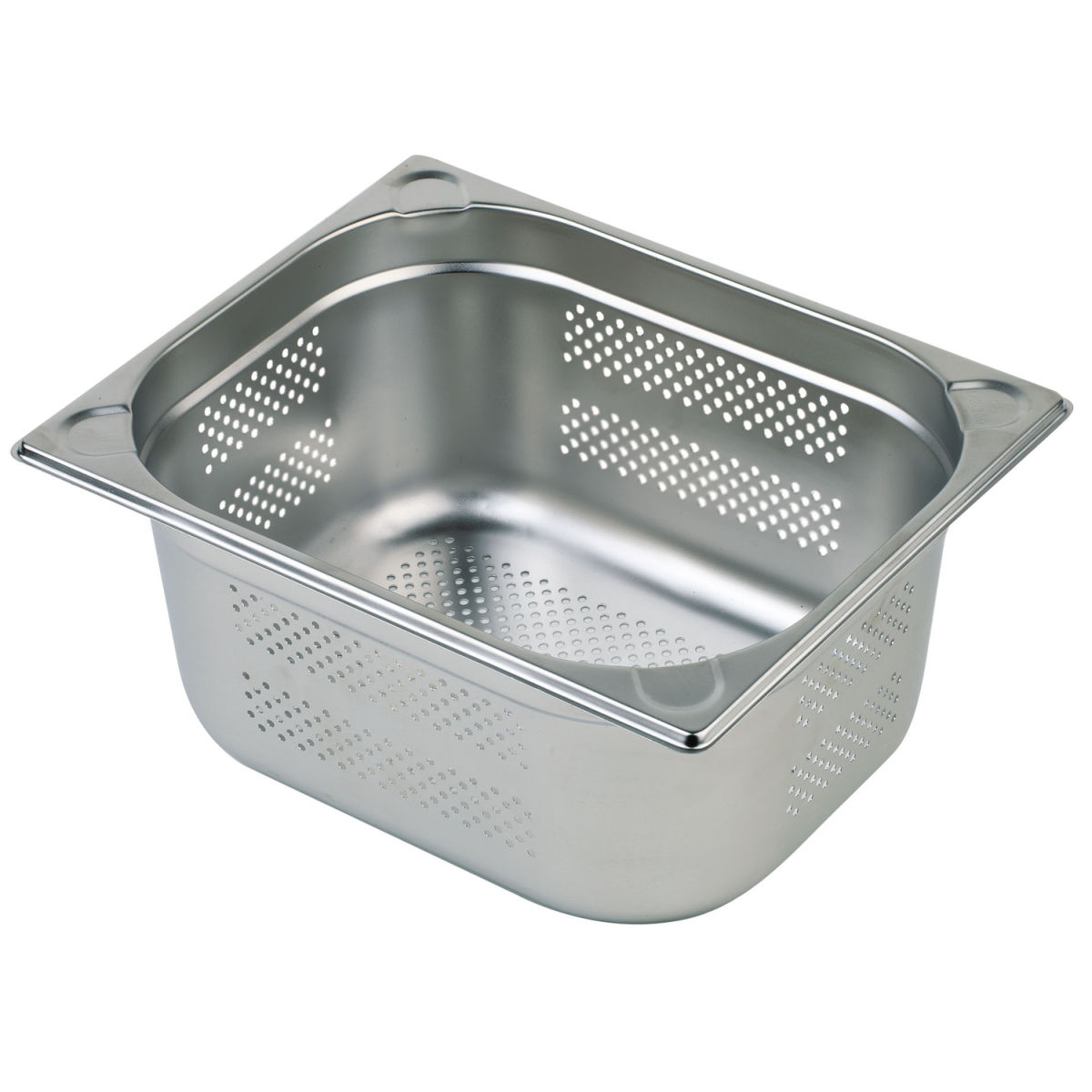 APS GN 1/2 Behälter, perforiert, Edelstahl GN 1/2, 32.5x26.5x15 cm (LxBxT); silber