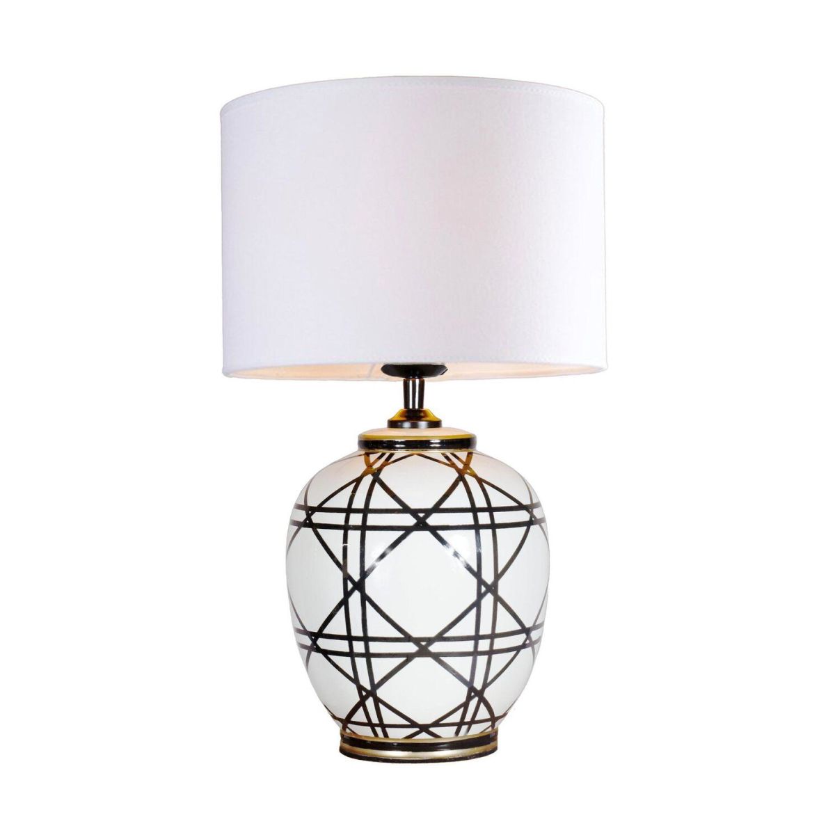 Lampada da tavolo New York PR Home; 46x25x46 cm (LxLxH); nero
