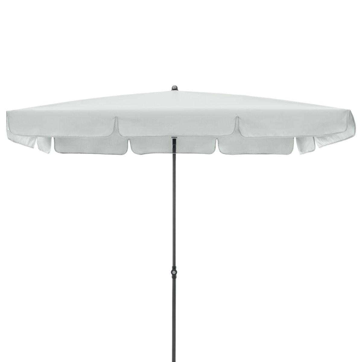 Doppler Gastro Sonnenschirm Waterproof Eckig; 260x150x269 cm (LxBxH); hellgrau