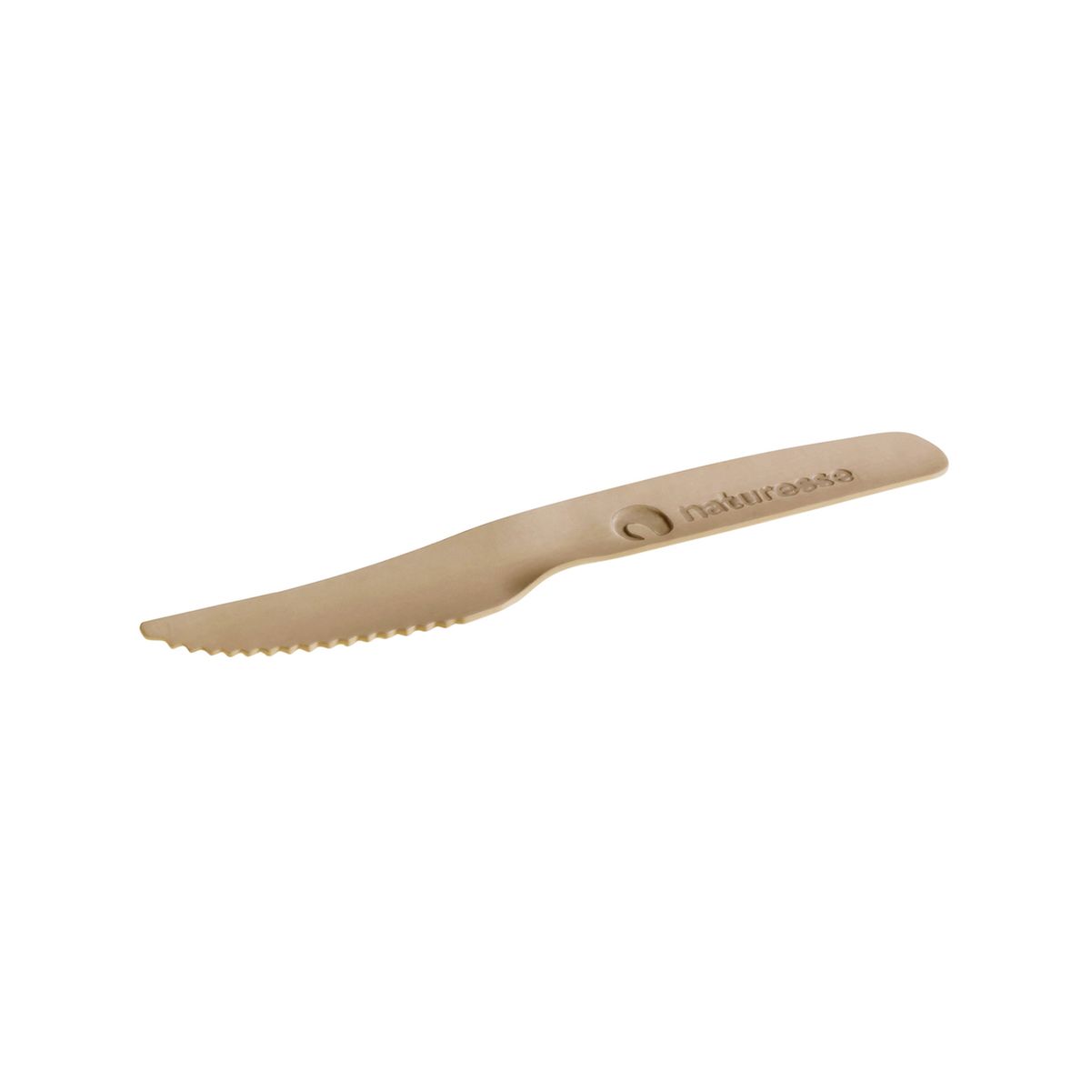 naturesse Messer Papier naturesse Prägung 16.5 cm (L); braun; 2000 Stück / Pack