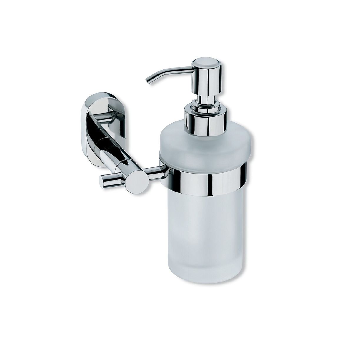 kela Wandseifenspender Lucido Edelstahl 18/10 silber glänzend 250 ml, 10x16.5x11 cm (BxHxT); silber