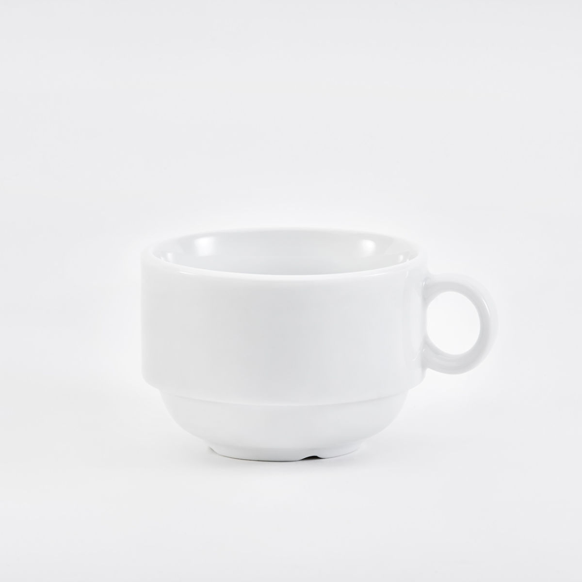 van Well Obertassen Trend, 24 cl, stapelbar, van Well 240 ml, 9x11.5x6.3 cm (LxBxH); weiß; 6 Stück / Pack