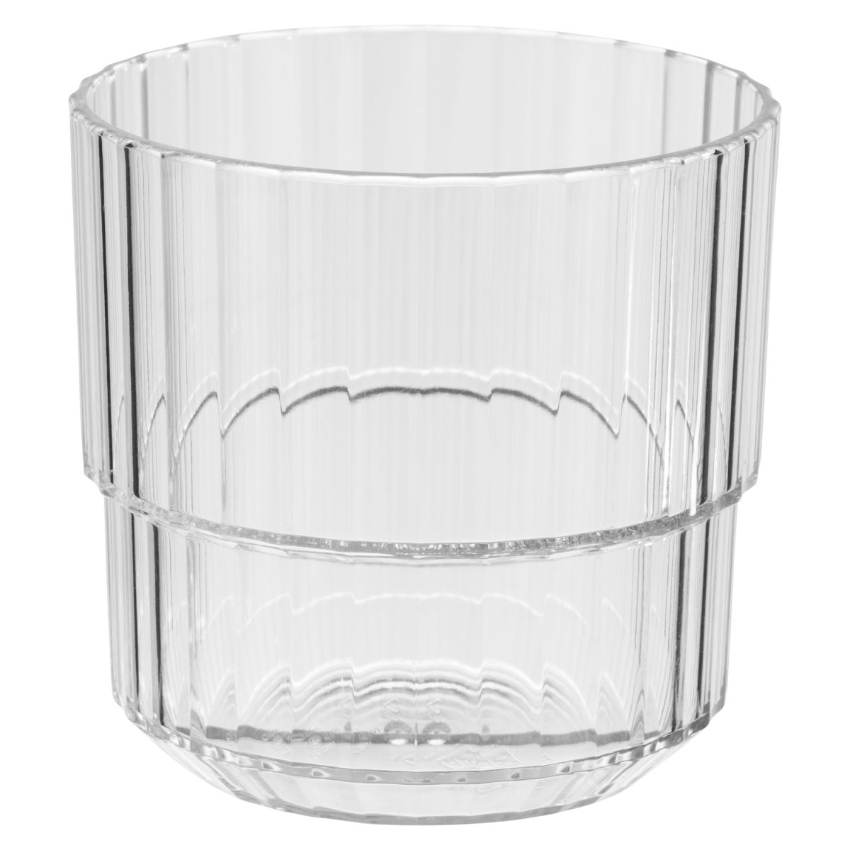 APS Trinkbecher LINEA, Tritan 220 ml, 8.5x8.5x8 cm (LxBxH); transparent; 48 Stück / Pack