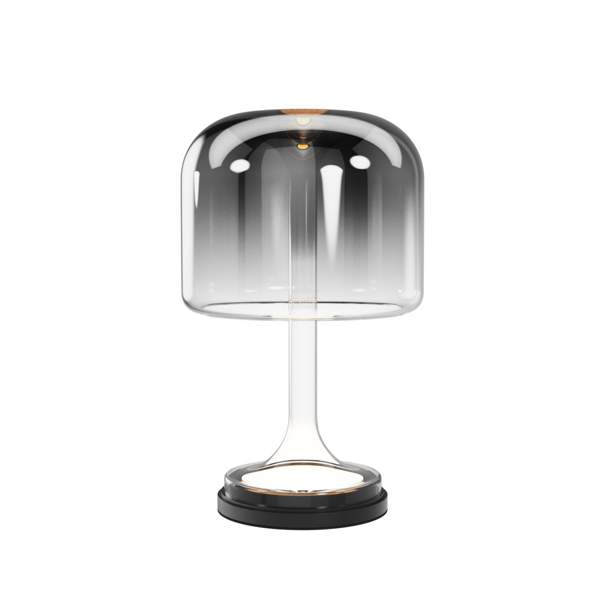 Maytoni Maytoni Tischleuchte Spirito Gold, aus Metall und Glas, LED, 820lm, 3000K; 26x26x26x42 cm (LxBxØxH); schwarz; Gestell schwarz