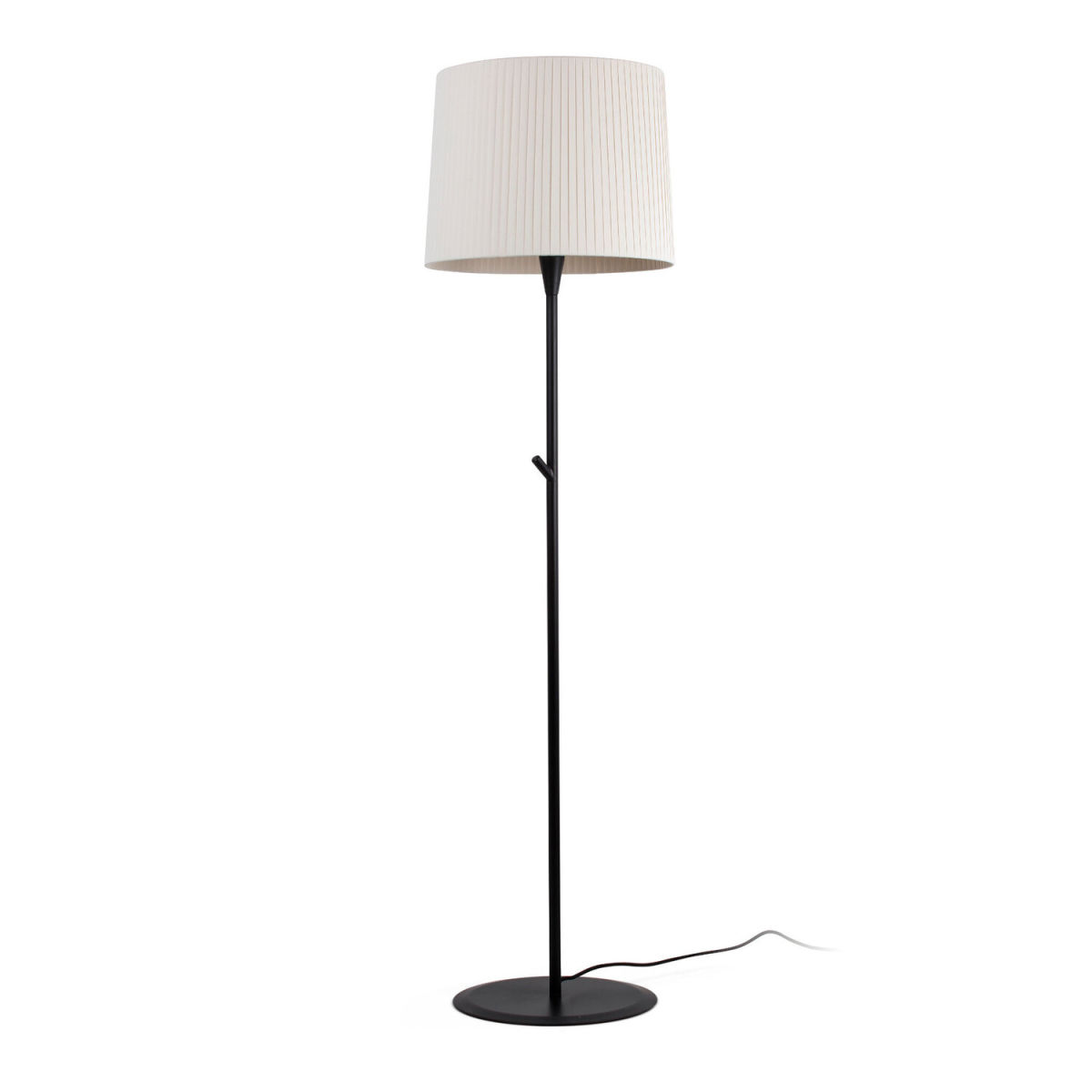 FARO Barcelona SAMBA Stehleuchte schwarz/beige geklebt 153 cm (H); schwarz