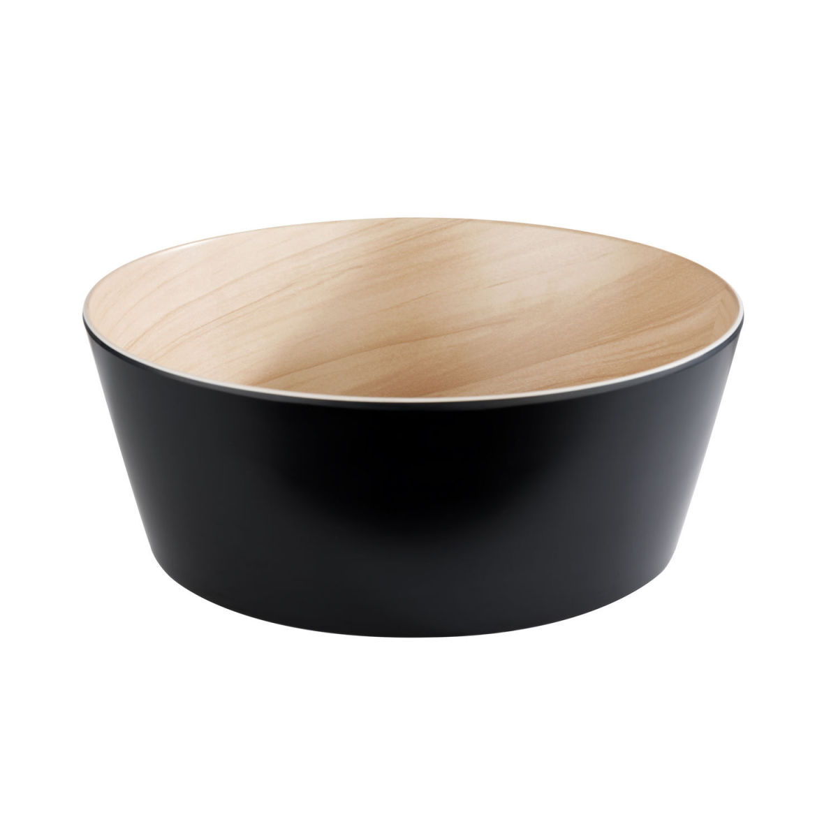 APS Schale FRIDA, Melamin, rund 3400 ml, 26.5x10.5 cm (ØxH); beige/schwarz; konisch; Verschiedene