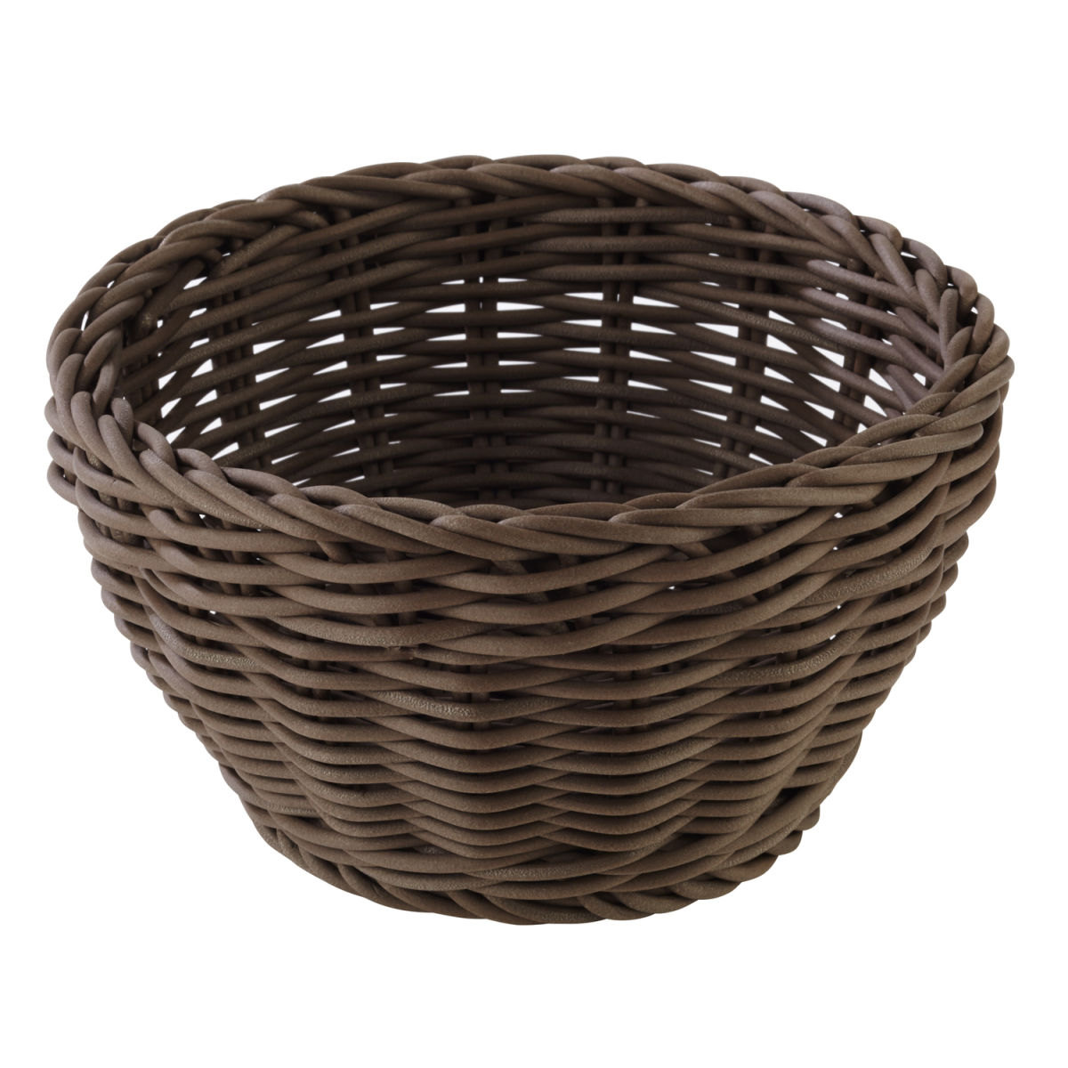 APS Korb PROFI LINE, Polypropylen, rund 16x16x16x8 cm (LxBxØxH); dunkelbraun; rund