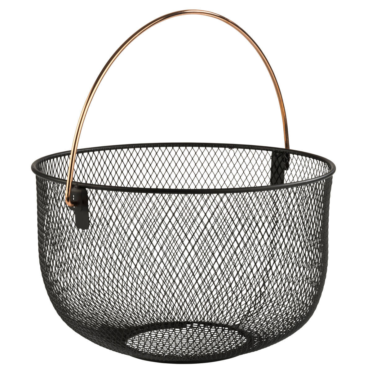 APS Brot- und Obstkorb, Metall; 30x30x30x19 cm (LxBxØxH); schwarz; rund