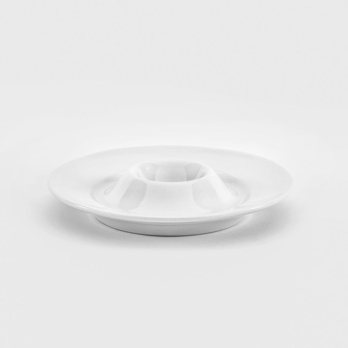 van Well Eierbecher mit Ablage Trend, van Well; 13x3 cm (ØxH); weiß; rund; 6 Stück / Pack
