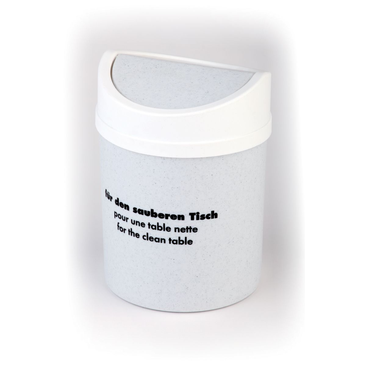APS Tischeimer, Kunststoff (SAN) 1.4 l, 18x12.5x12x12.5 cm (LxBxØxH); weiß; rund