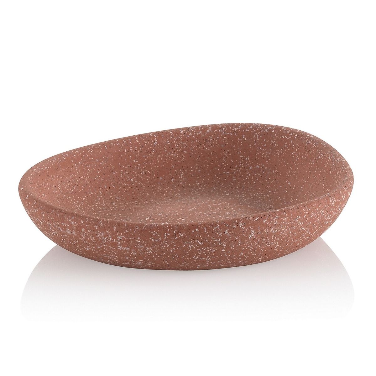 kela Seifenschale Roda Zement 11x2.5x12 cm (BxHxT); braun; oval